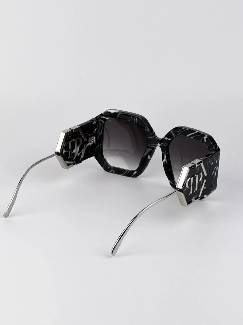 Philipp Plein Women’s Sunglasses Patterned Black Grey Gradient SPP067 0721